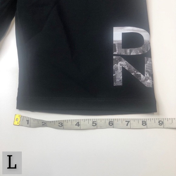 DKNY Sport Black & White City Signature Decal Biker Shorts, Multiple Sizes, NWT! - Picture 11 of 11